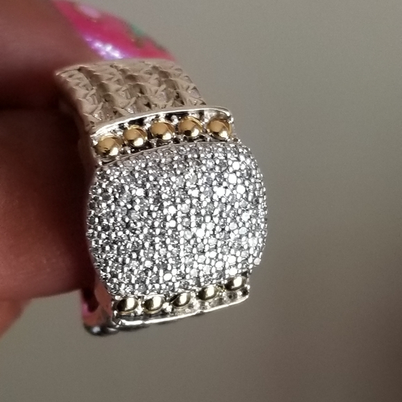 Effy 18k sterling silver diamond  wheaton ring - Picture 14 of 16